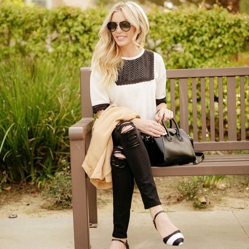 ❤️TOPSHOP CROCHET EMBELLISHED‎ SWEATER ~ 4